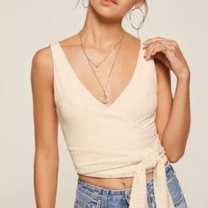 Reformation Ace Top in Ivory